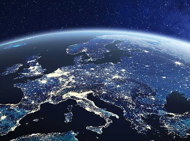 view of earth from space